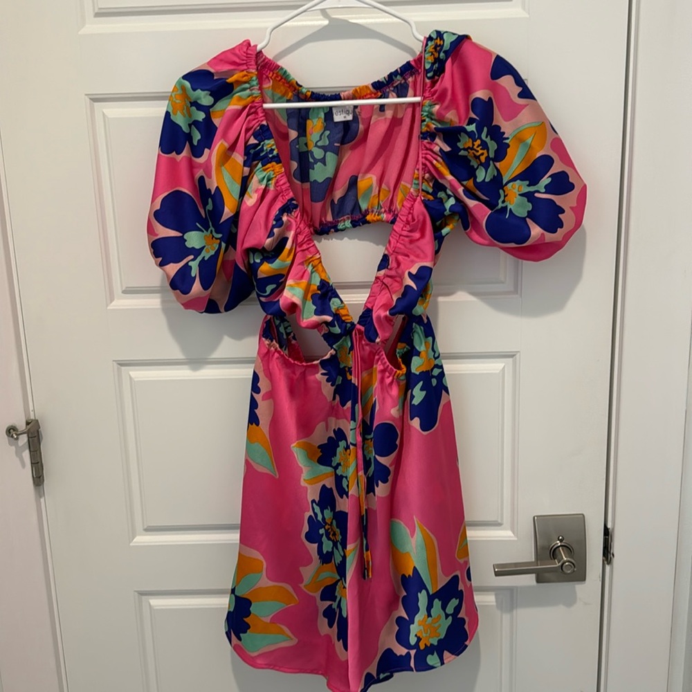 Romper with side cut outs